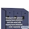 Salsbury Industries Wardrobe Locker, 45" W, 21" D, 76" H, (3) Wide, (9) Openings, Blue 23361BLU - alternate 5